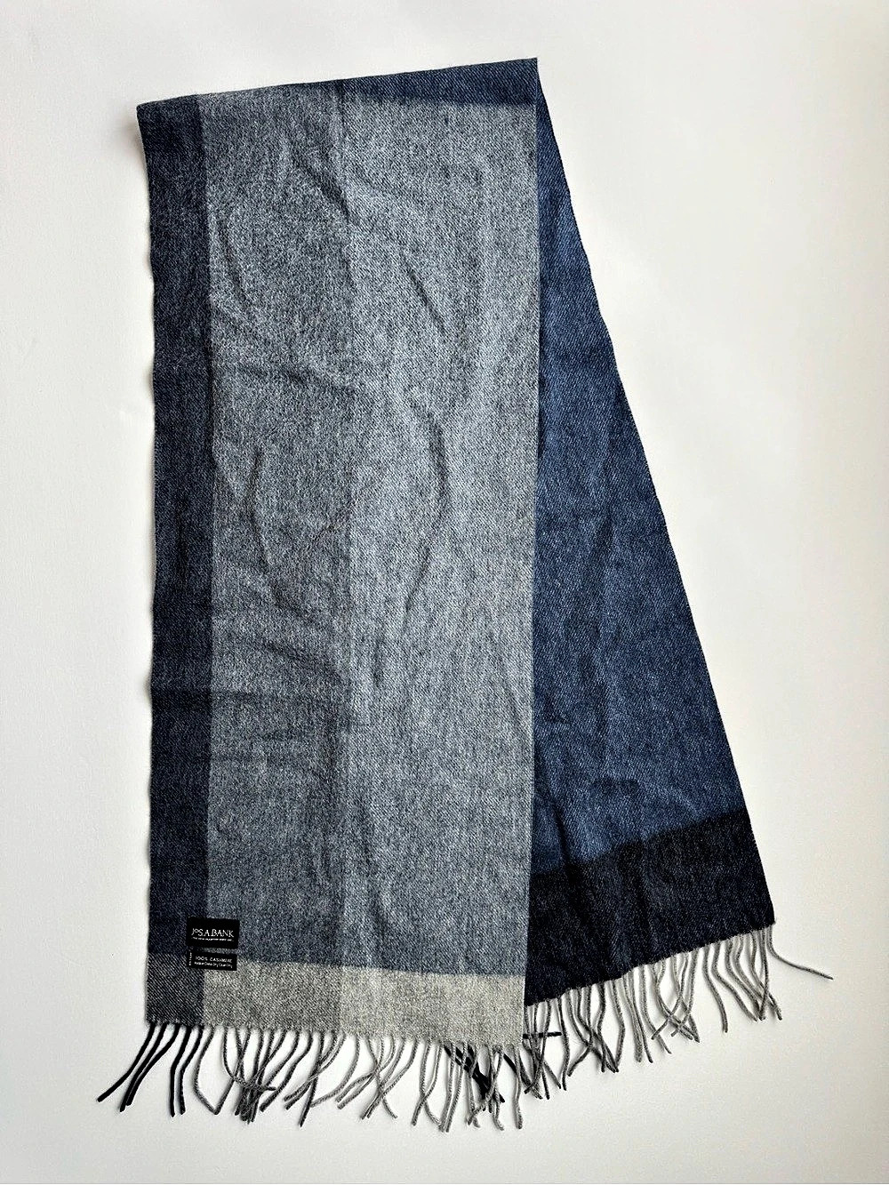 JOS. A. BANK Cashmere Scarf Blue & Gray